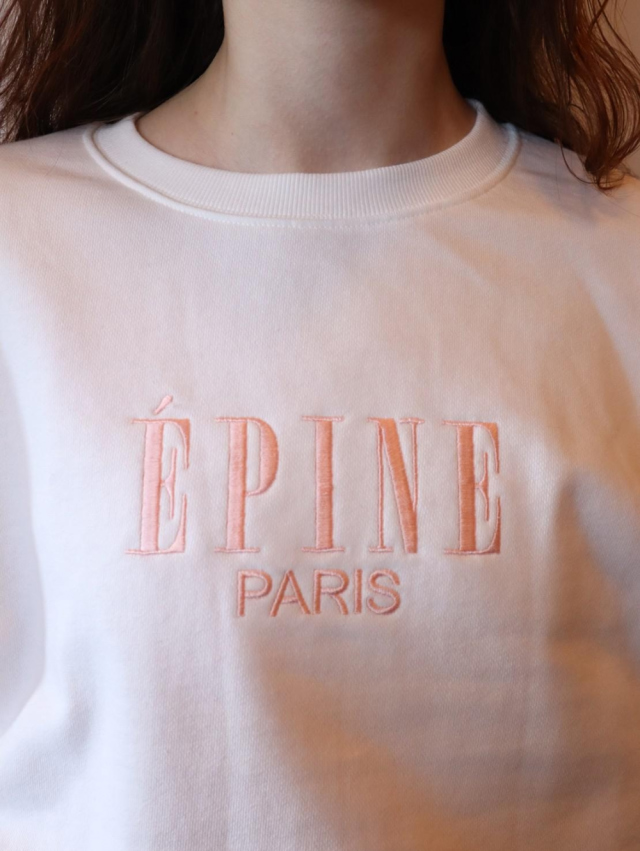 épine paris embroidery sweat shirt